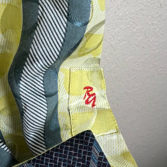 Robert Graham Button Down Stripes Accent Cuffs Silk Cotton Shirt Men's Large - Picture 4 of 10